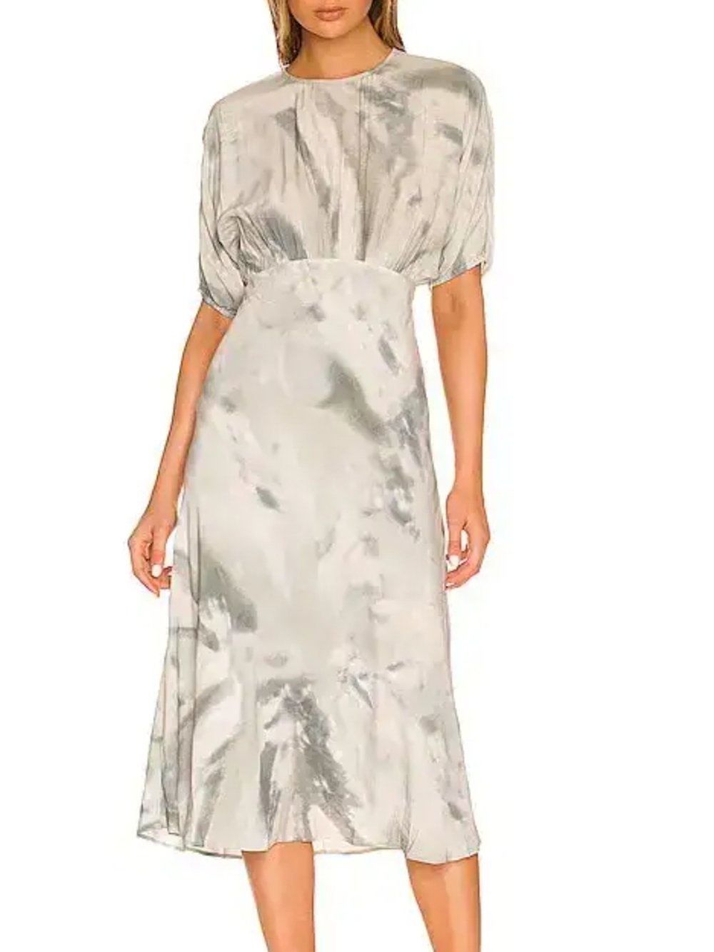 Rails Flowy Marble-Print Midi Dress